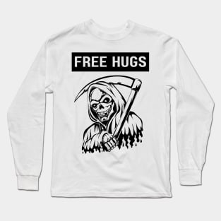 Free Hugs Grim Reaper Long Sleeve T-Shirt